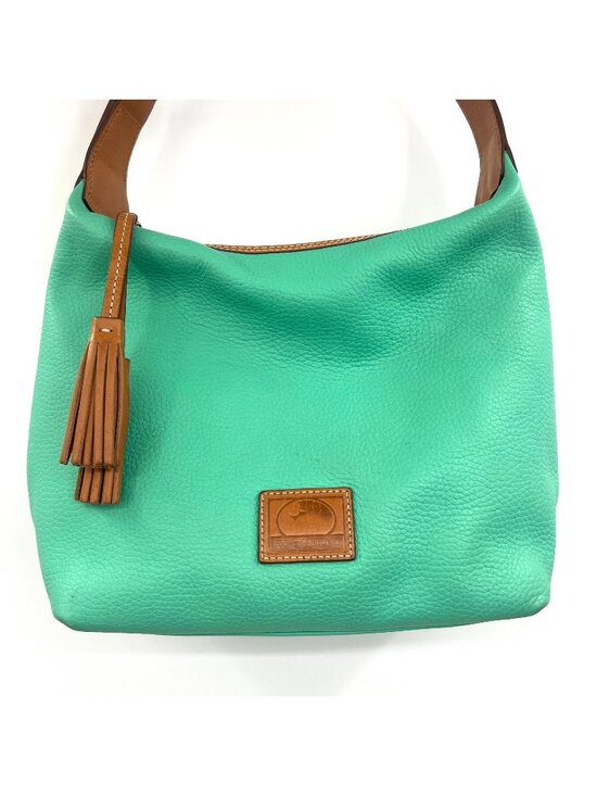 Dooney & Bourke Handbags - Dooney & Bourke Pebble Grain Paige Sac Hobo Bag in Carribean Green